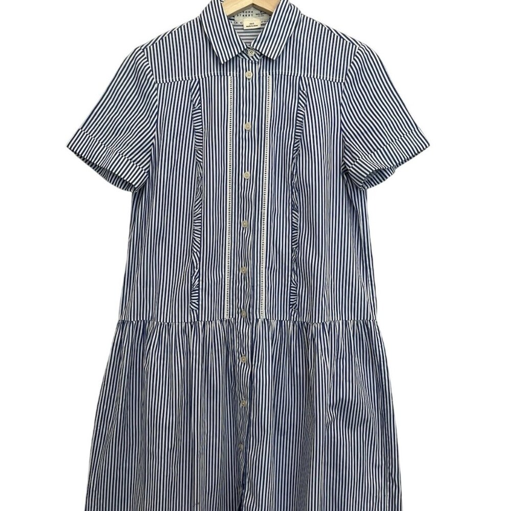 Broome Street Kate Spade Women's Shirtdress Small Size striped NWOT - Picture 10 of 11
